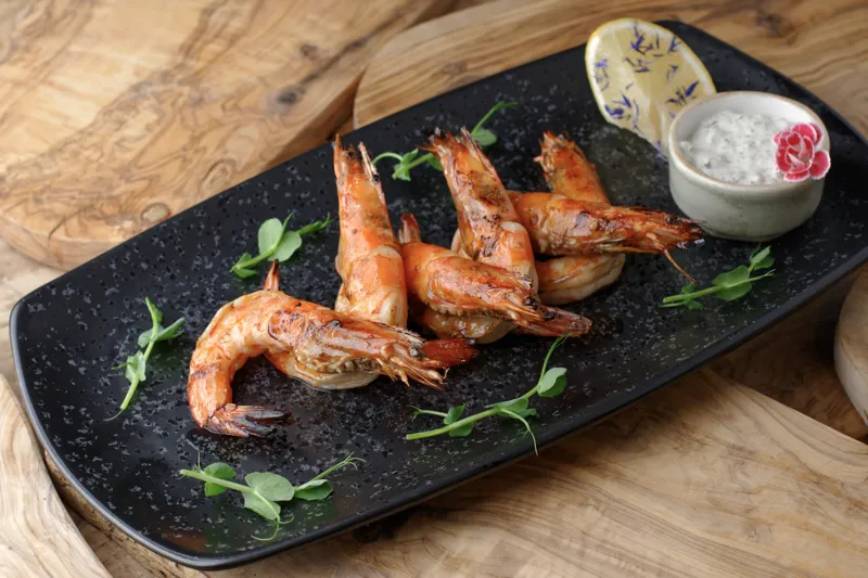 Тигрові креветки на грилі 6 шт