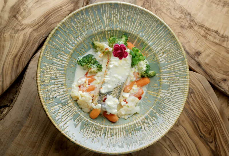 Судак з овочами на пару 150\150 г